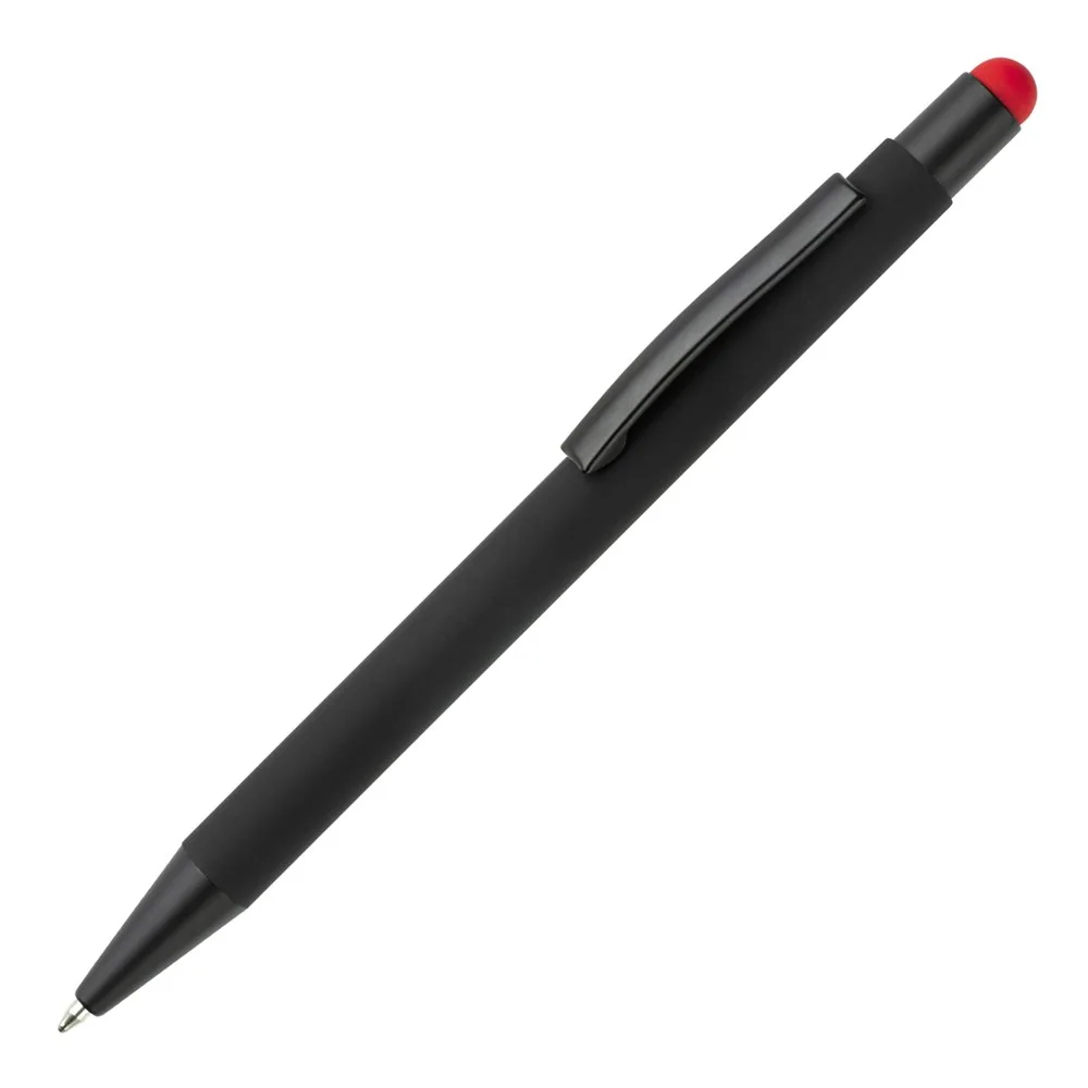 Balpen New York stylus metaal zwart rood - Hidalgo-werbeartikel Balpen New York stylus metaal, zwart / rood