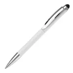 Balpen Modena stylus metaal wit - Hidalgo-werbeartikel Balpen Modena stylus metaal, wit