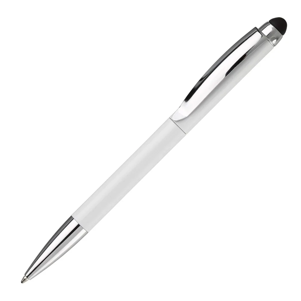 Balpen Modena stylus metaal wit - Hidalgo-werbeartikel Balpen Modena stylus metaal, wit