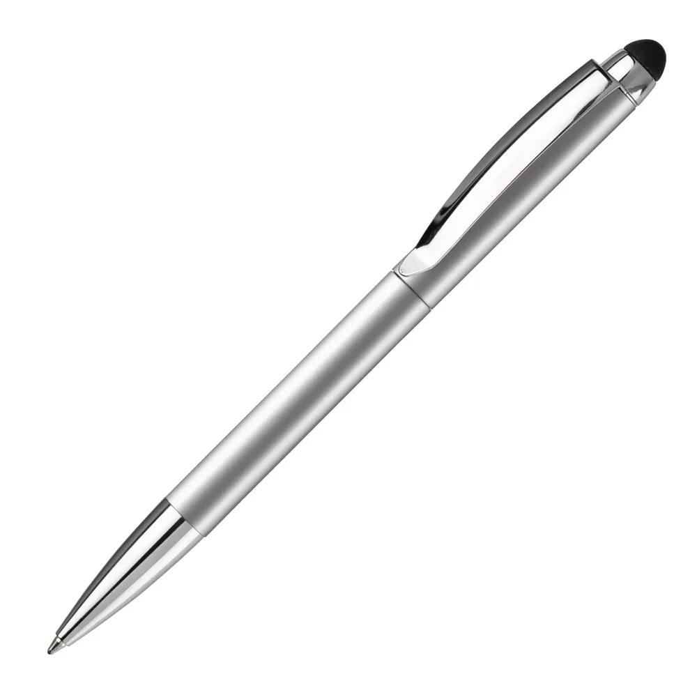 Balpen Modena stylus metaal zilver - Hidalgo-werbeartikel Balpen Modena stylus metaal, zilver