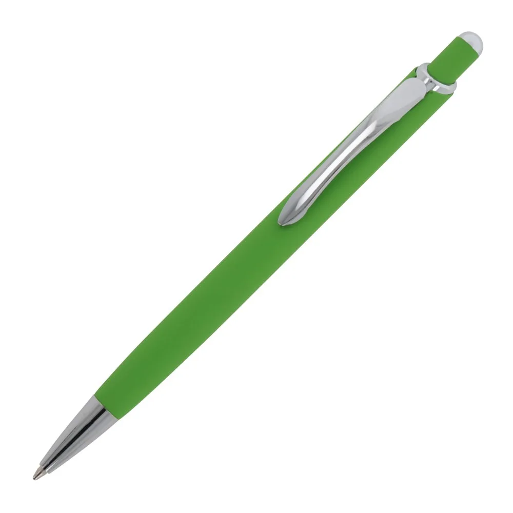 Balpen Monaco Metaal soft touch lichtgroen - Hidalgo-werbeartikel Balpen Monaco Metaal soft touch, lichtgroen