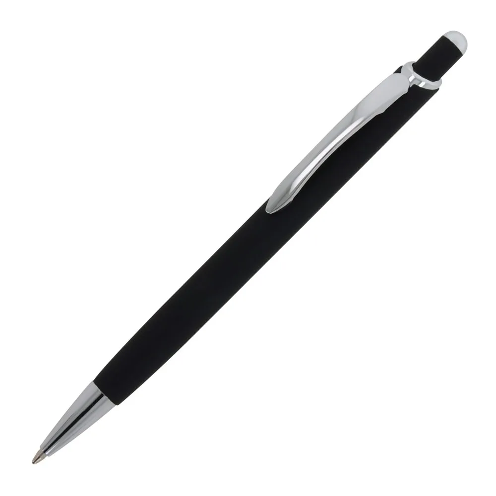 Balpen Monaco Metaal soft touch zwart - Hidalgo-werbeartikel Balpen Monaco Metaal soft touch, zwart