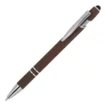 Balpen Paris Metaal soft touch, donker bruin
