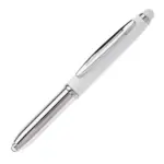 Balpen Shine stylus metaal wit - Hidalgo-werbeartikel Balpen Shine stylus metaal, wit