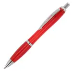 Balpen Hawaii transparant Ocean Bound Plastic, transparant rood