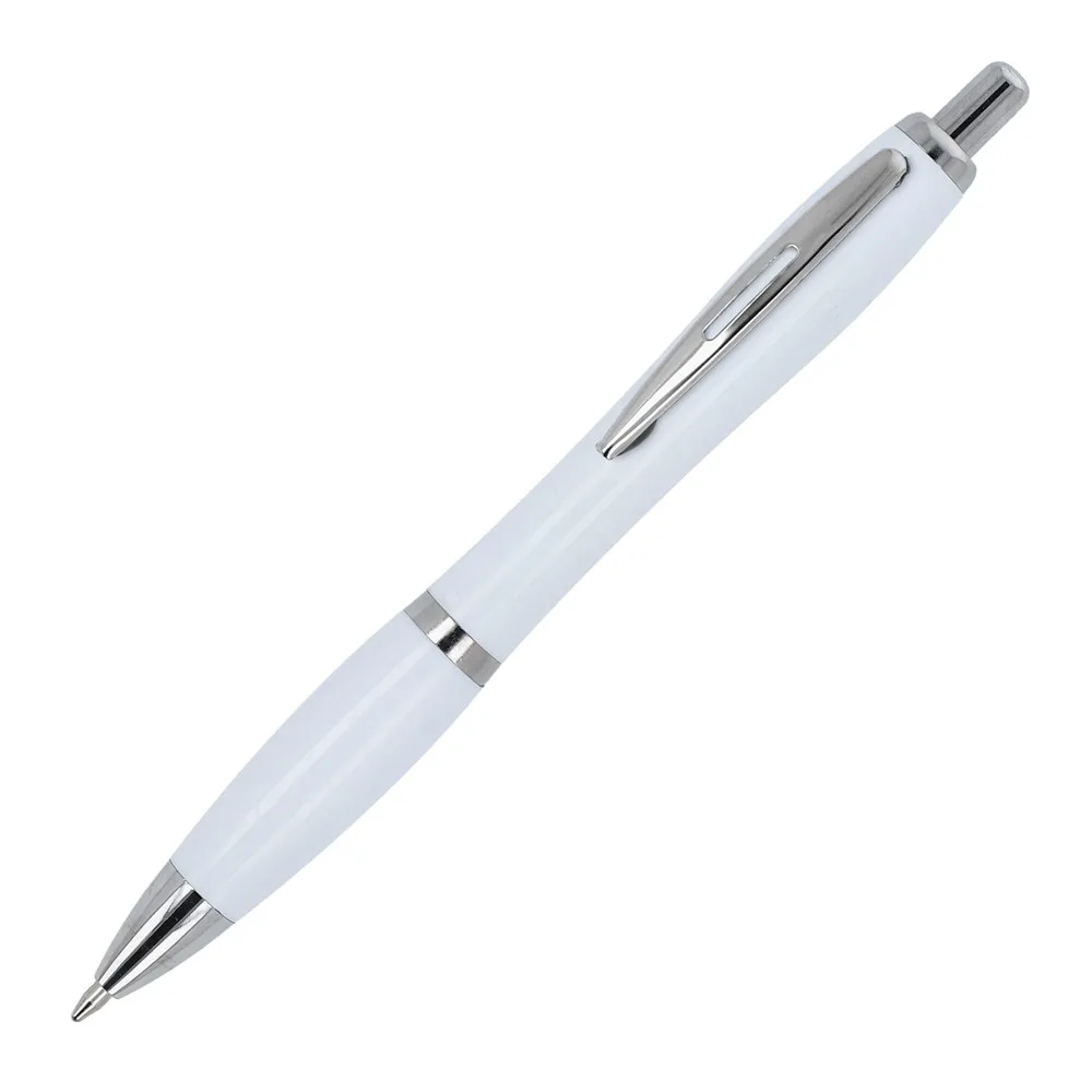Balpen Hawaii hardcolour R-ABS wit - Hidalgo-werbeartikel Balpen Hawaii hardcolour R-ABS, wit