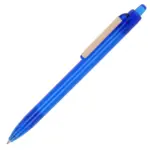Balpen paperclip Oceanbound Plastic, transparant donkerblauw