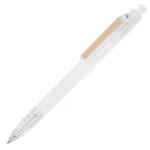 Balpen paperclip Oceanbound Plastic, transparant - wit