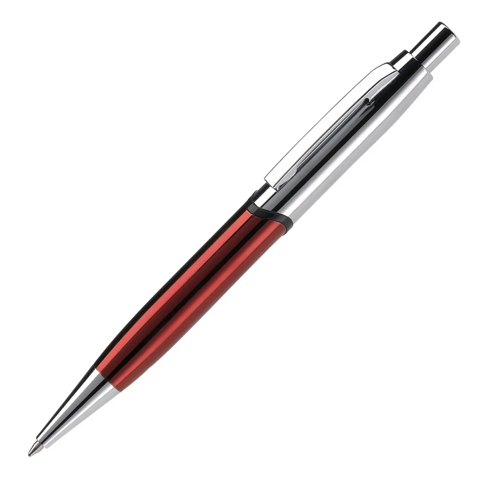 Balpen Nautilus metaal rood zilver - Hidalgo-werbeartikel Balpen Nautilus metaal, rood / zilver
