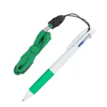 3-kleuren met met grip en keycord, wit / groen