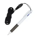 3-kleuren met met grip en keycord witzwart - Hidalgo-werbeartikel 3-kleuren met met grip en keycord, wit/zwart
