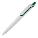 Balpen Click shadow Made in Germany, wit / donker groen