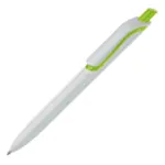 Balpen Click shadow Made in Germany, wit / lichtgroen