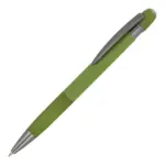 Aluminium balpen Toulouse Softtouch, olijfgroen