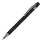 Aluminium balpen Toulouse Softtouch, zwart