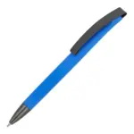 Balpen Vegas softtouch met metalen clip, blauw