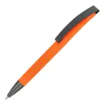 Balpen Vegas softtouch met metalen clip, oranje