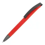 Balpen Vegas softtouch met metalen clip, rood