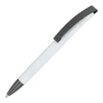 Balpen Vegas softtouch met metalen clip, wit