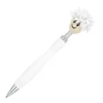Hairy spinner balpen, wit