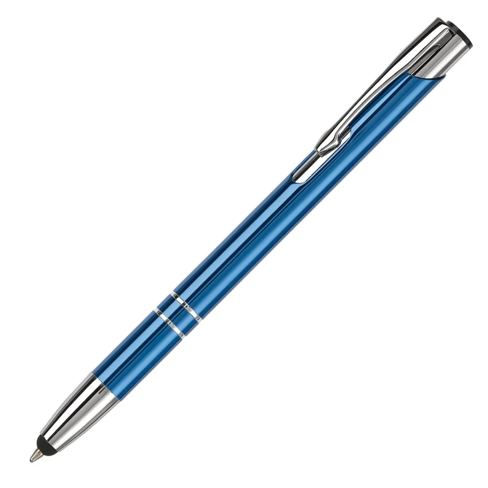 Balpen Alicante stylus metaal donkerblauw - Hidalgo-werbeartikel Balpen Alicante stylus metaal, donkerblauw