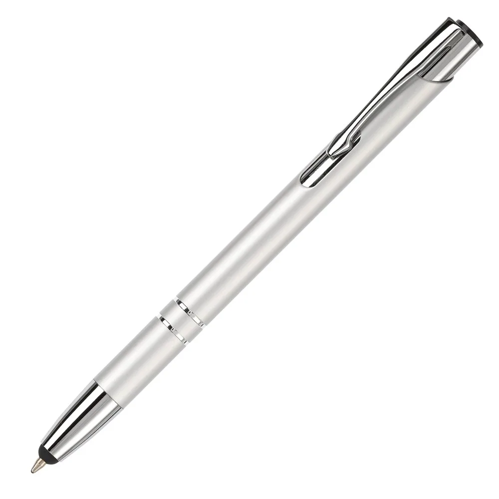 Balpen Alicante stylus metaal zilver - Hidalgo-werbeartikel Balpen Alicante stylus metaal, zilver