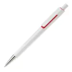 Balpen Illusion hardcolour, wit / rood