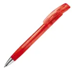 Balpen Zorro transparant, transparant rood