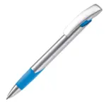 Balpen Zorro zilver hardcolour, zilver / lichtblauw
