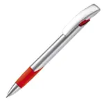 Balpen Zorro zilver hardcolour, zilver / rood