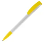 Balpen Deniro hardcolour, wit / geel