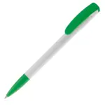 Balpen Deniro hardcolour, wit / groen