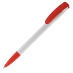 Balpen Deniro hardcolour, wit / rood