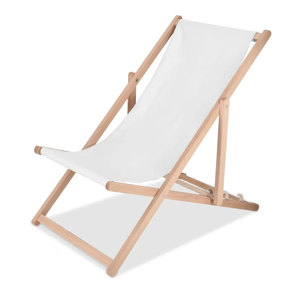 Vouwbare strandstoel sublimatie wit - Hidalgo Vouwbare strandstoel sublimatie, wit