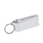 Gekalibreerde duimstok sleutelhanger 0,5m, wit