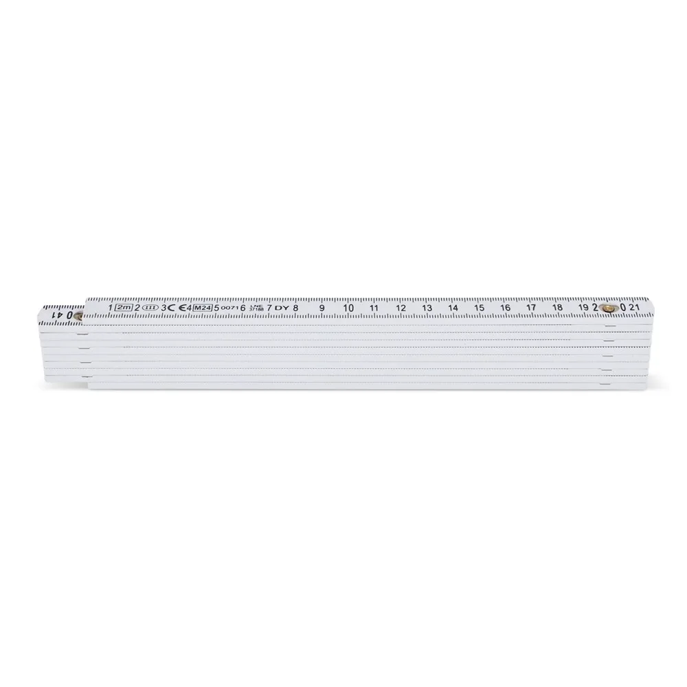 Gekalibreerde duimstok 2m wit - Hidalgo Gekalibreerde duimstok 2m, wit