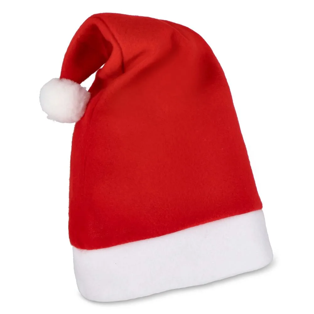 Flanellen kerstmuts rood - Hidalgo-werbeartikel Flanellen kerstmuts, rood
