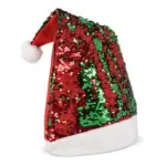 Tweekleurige pailletten kerstmuts — productfoto 4