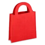 Vilten geschenktasje 15 x 21 cm, rood