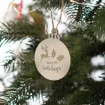 Houten kerstornament kerstbal — productfoto 5