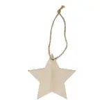 Houten kerstornament ster — productfoto 3