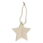 Houten kerstornament ster — productfoto 4