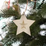 Houten kerstornament ster — productfoto 5