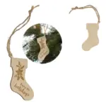 Houten kerstornament kerstsok - Hidalgo Houten kerstornament kerstsok