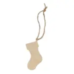 Houten kerstornament kerstsok — productfoto 3