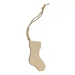 Houten kerstornament kerstsok — productfoto 4
