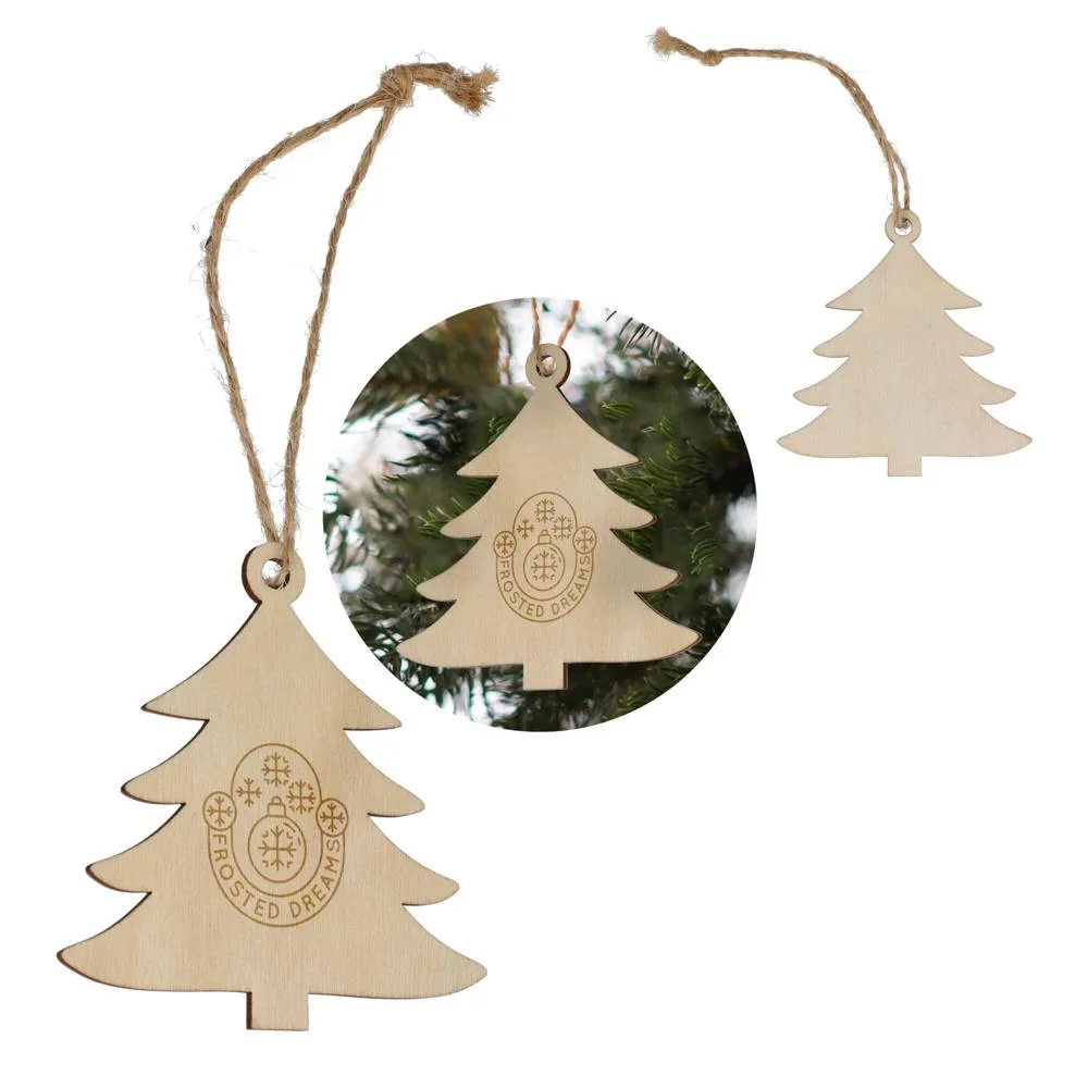 Houten kerstornament kerstboom