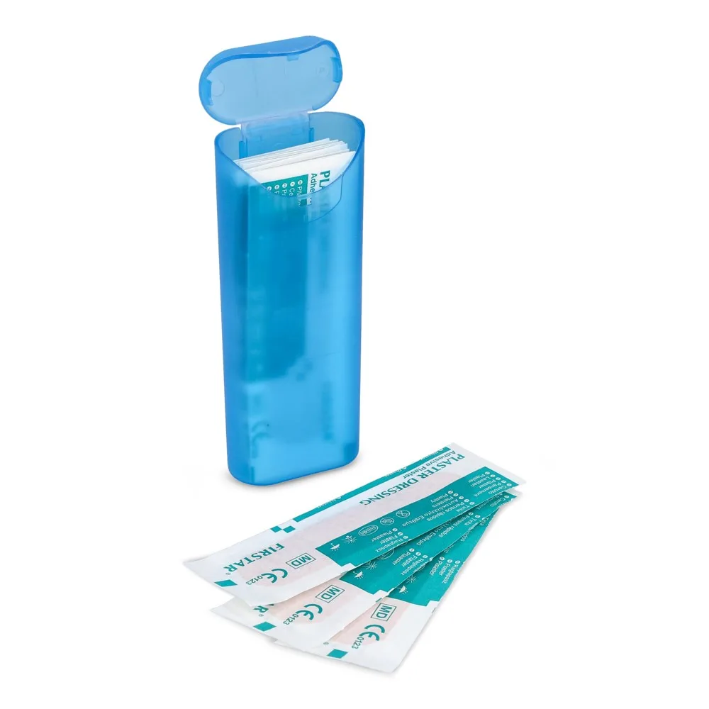 Pleistersdoosje met 10 PE-pleisters 70 × 18 mm blauw - Hidalgo Pleistersdoosje met 10 PE-pleisters (70 × 18 mm), blauw