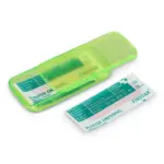 Pleistersdoosje met 5 PE-pleisters (56 × 18 mm), lichtgroen