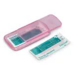 Pleistersdoosje met 5 PE-pleisters (56 × 18 mm), roze